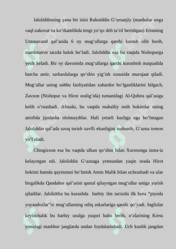 Jaloliddin Manguberdi yurt himoyachisi 7