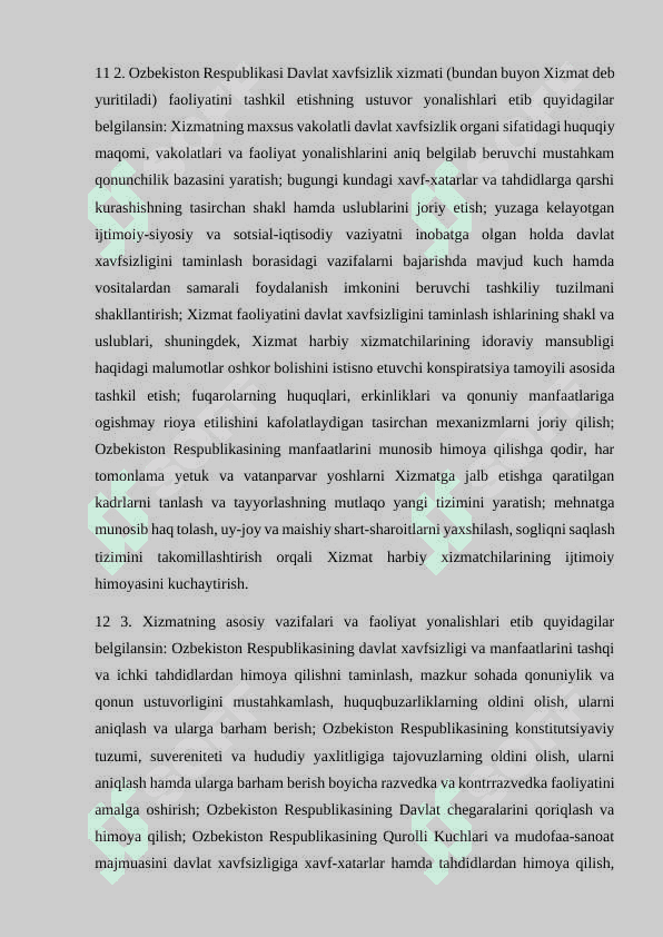 Milliy xavfsizlikni ta’minlashda amalga oshirilyotgan ishlar 6