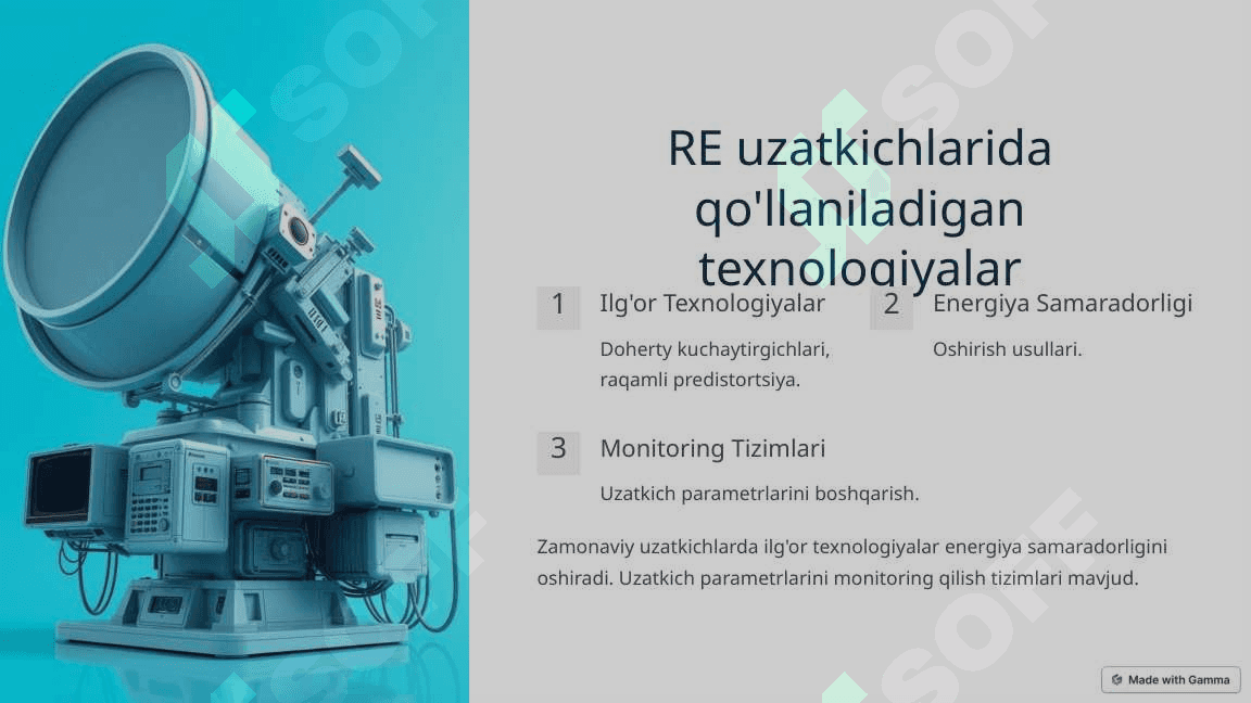 Raqamli TV va RE uzatkichlari va qabul qilgichlarning tuzilishi va qurish sxemalari 4