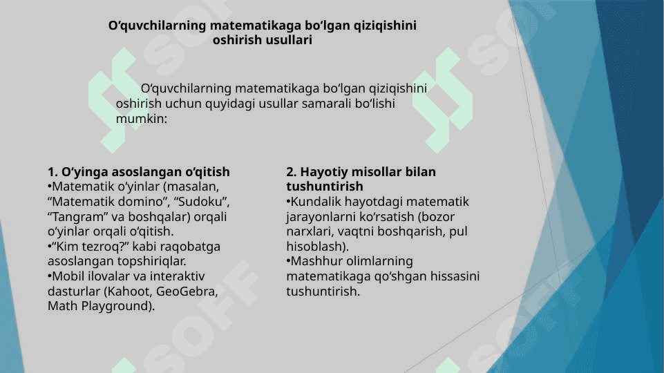 Boshlang'ich sinflarda matematik olimpiadalar tashkil etish 2
