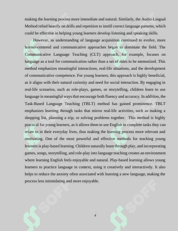 METHODS OF TEACHING ENGLISH TO YOUNG LEARNERS 4