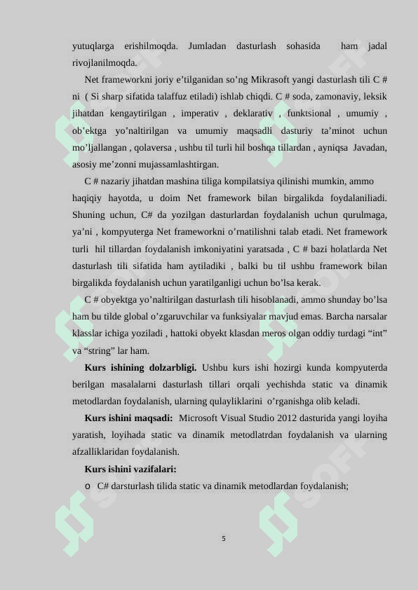 Statik va dinamik metodlar 5