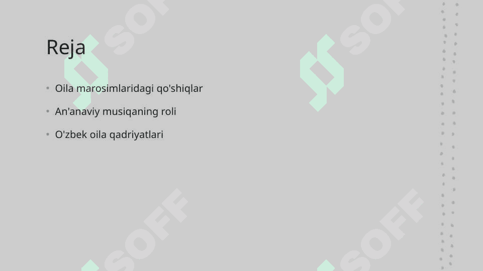 Oilaviy marosim aytimlari 1