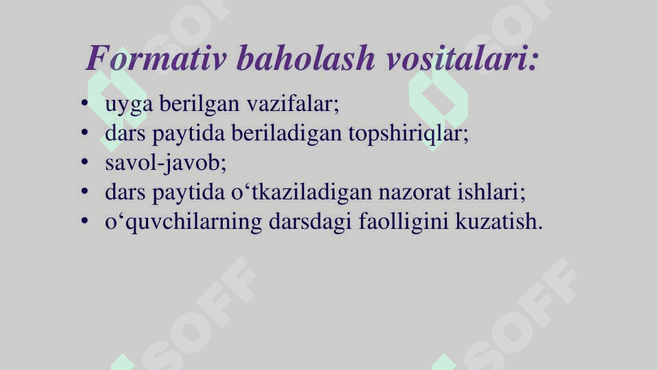 O'qish savodxonligi fani 5