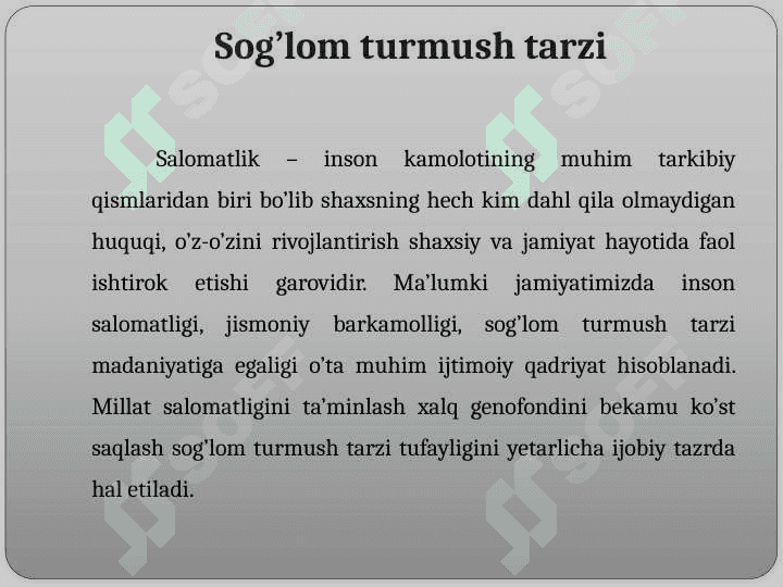 Sog’lom turmush tarzi. Kun tartibi va ahamiyati 3