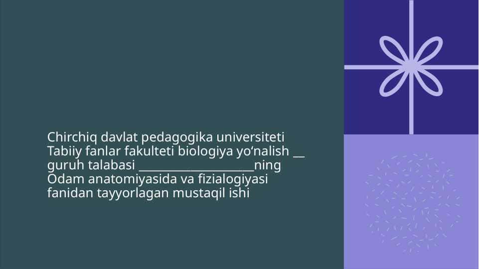 Gipofiz,epifiz bezining tuzilishi va gormonlarning fiziologiyasi