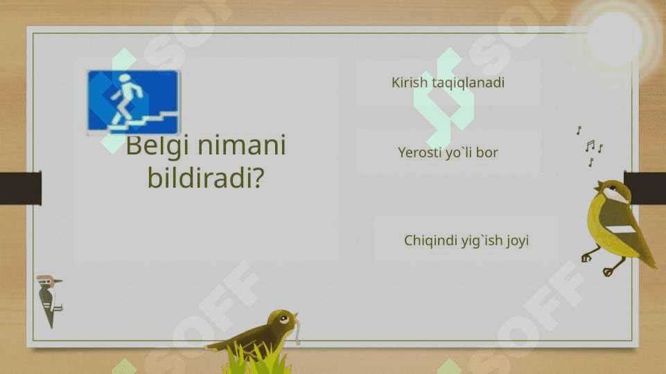 Yoʼl belgilari tilga kirganda. 8
