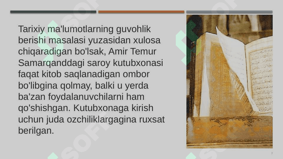 AMIR TEMUR VA TEMURIYLAR DAVRIDA KITOBAT SAN’ATI 7