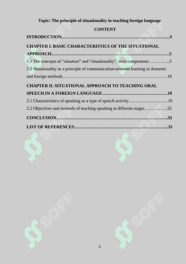 The principle of situationality in teaching foreign language 2