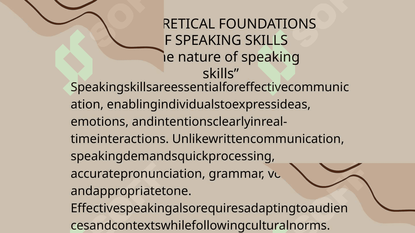 Speaking skills 6