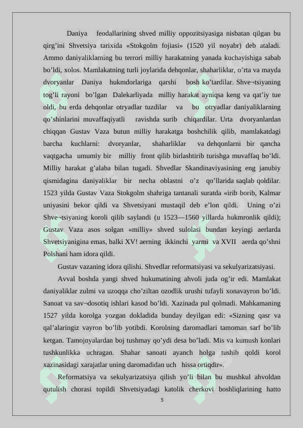 O’rta asrlarda Shvetsiya 5