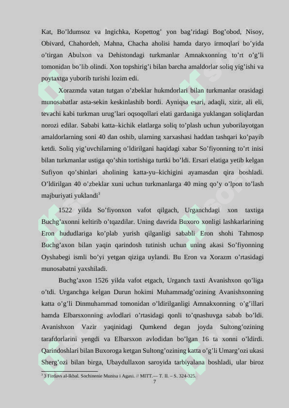 Shayboniylar davrida Xiva xonligi davlat boshqaruvi tarixi 7