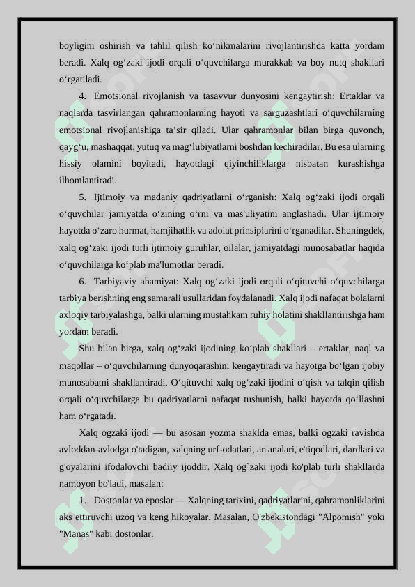 Xalq og`zaki ijodi 4