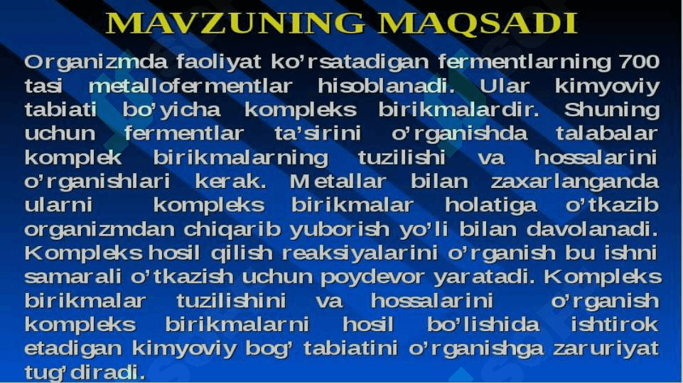Kompleks birikmalar . Ichki kompleks birikmalar 3