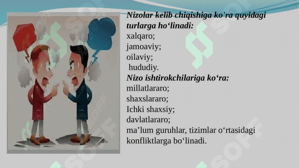 Nizo, uning mazmuni va turlari 2