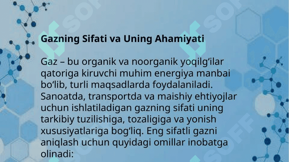 Eng sifatli gaz markasi qanday 2