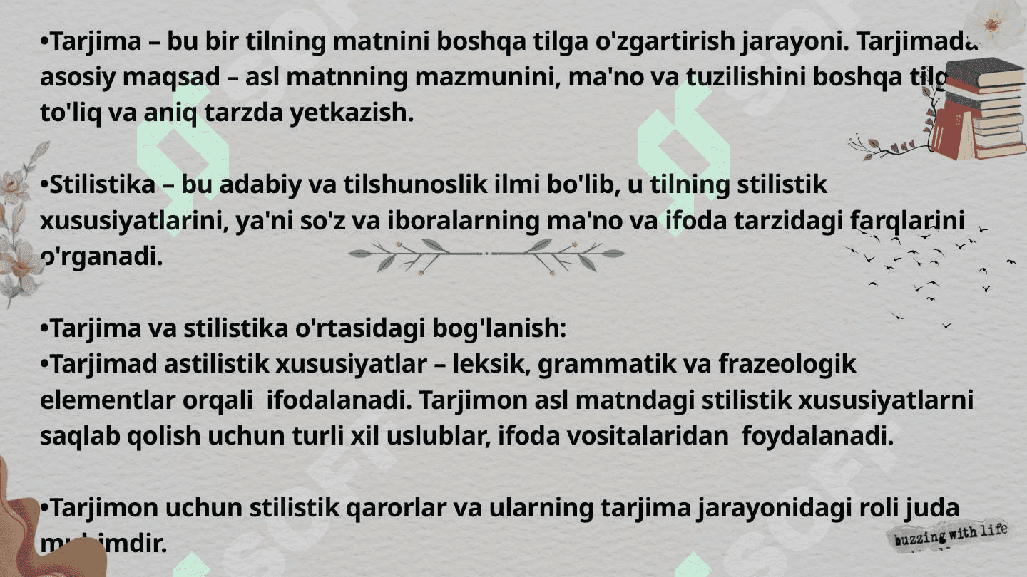 Stylistical problems in translation 2