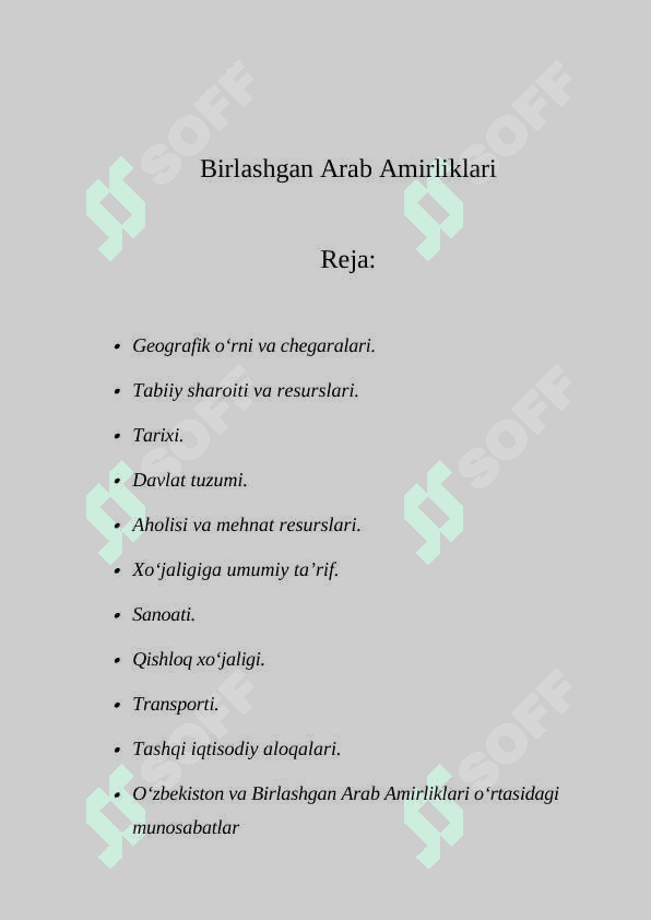 Birlashgan Arab Amirliklari 2
