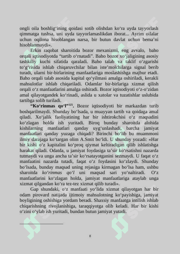 ADAM SMITNING IQTISODIY QARASHLARI 8