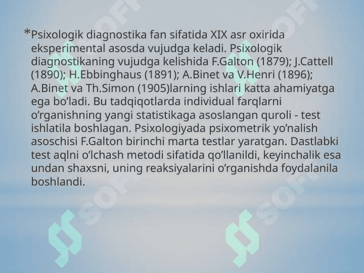 Psixodiagnostika tarixi 3