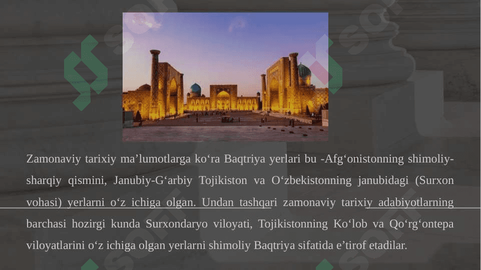 Oʻzbekiston hududidagi ilk shaharlar+ 4