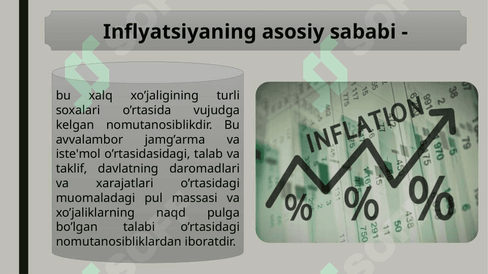 INFILATSIYANING KELIB CHIQISH SABABLARI, OQIBATLARI VA INFILATSIYAGA QARSHI SIYOSAT 5