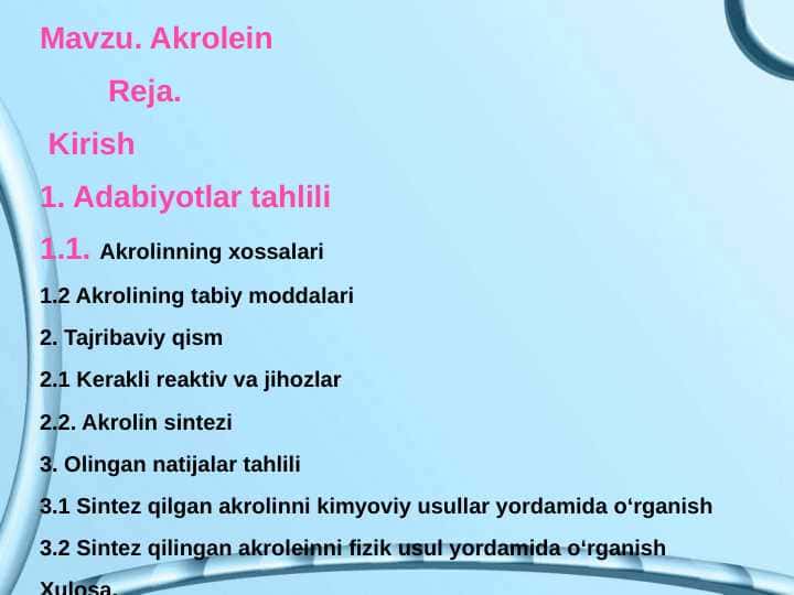 Akrolein