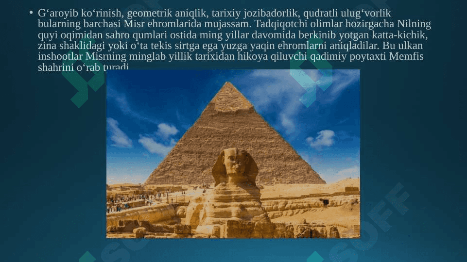 Qadimgi Misr ehromlari tarixi. 3