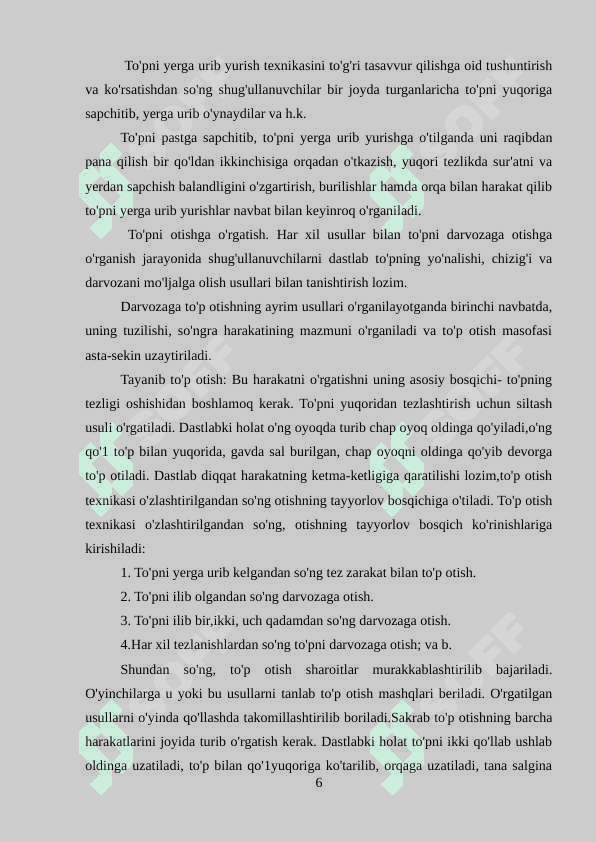 Gandbol o‘yini texnikasining tasnifi 6