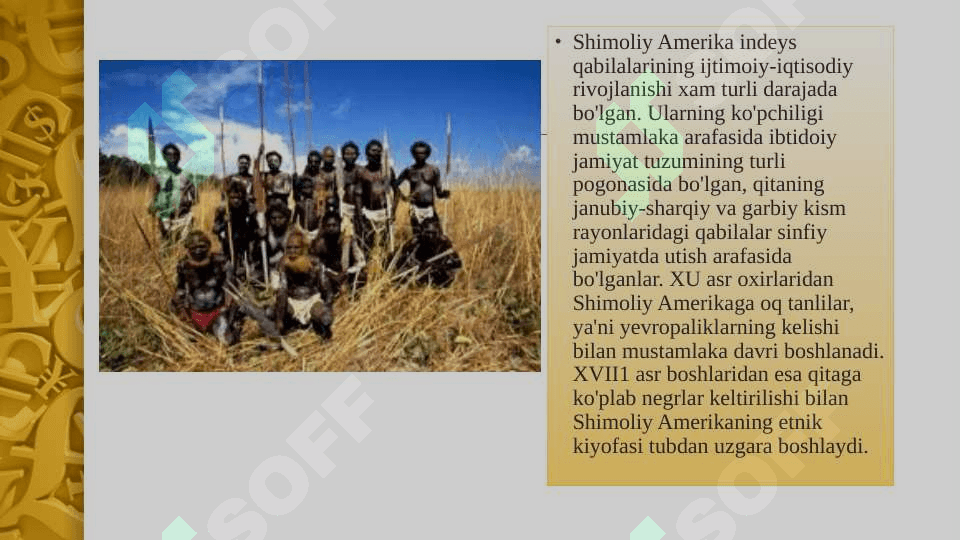 Shimoliy Amerika hindu qabilalari umumiy tasnifi. 6