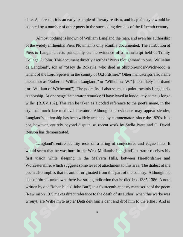 William Langland and his work 5
