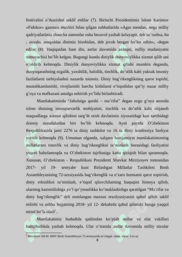 Yangi O’zbekistonda millatlararo bag’rikenglik siyosati 8