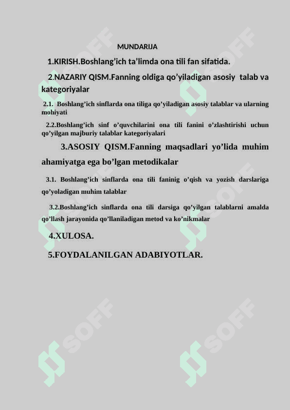 Boshlang’ich sinflarda ona tili darslariga qo’yiladigan talablar 2