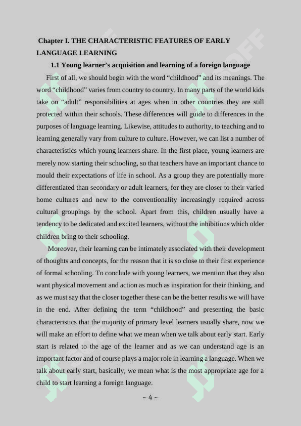 Advantages and disadvantages of early language learning 4