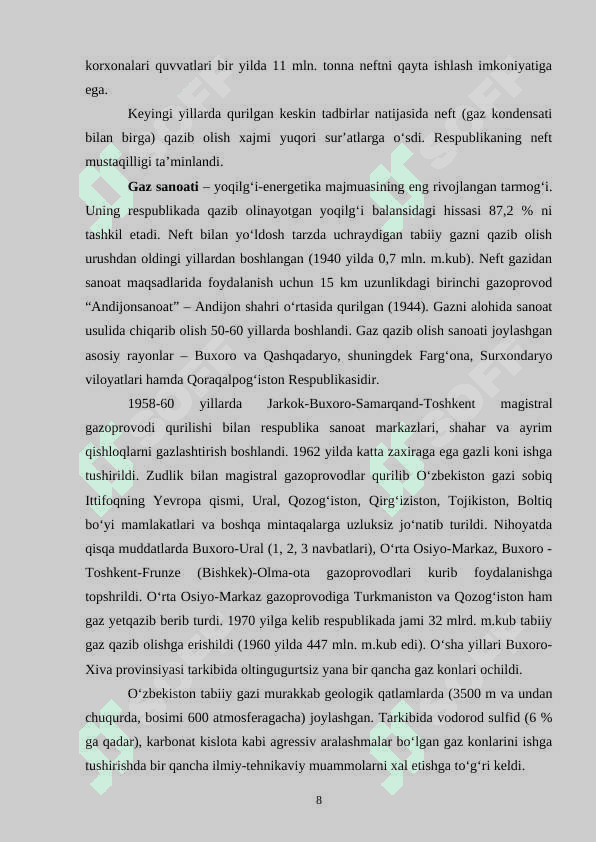 Oʻzbekiston yoqilgʻi energetika majmuasi 8