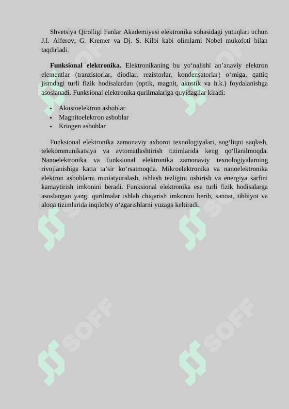Nanoelektronika, funksional elektronika 4