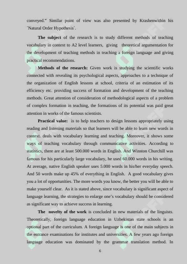 Development of creative abilities in teaching 6