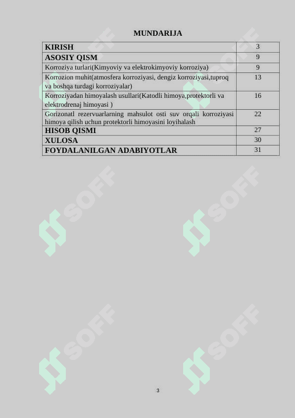 Gorizontal rezervuarlarning maxsulot osti suvi orqali korroziyasidan 2