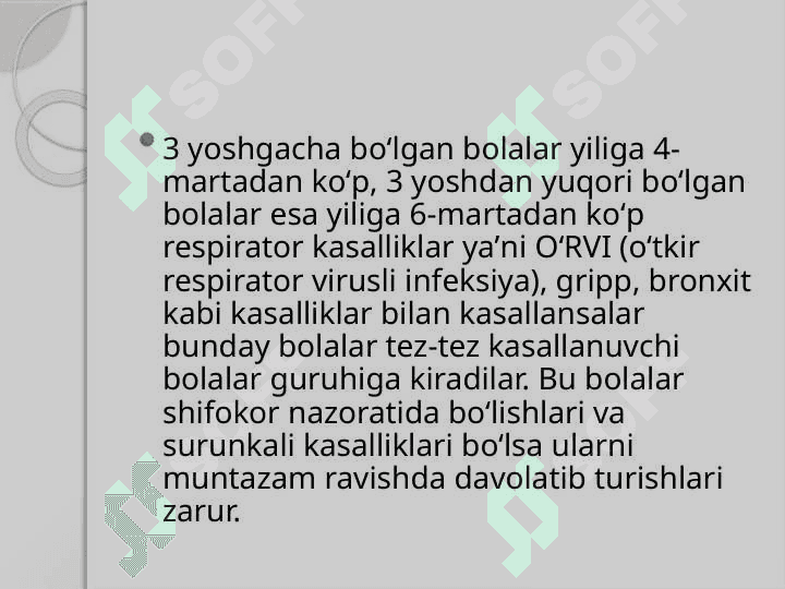 TEZ TEZ  KASALLANUVCHI BOLALAR 3