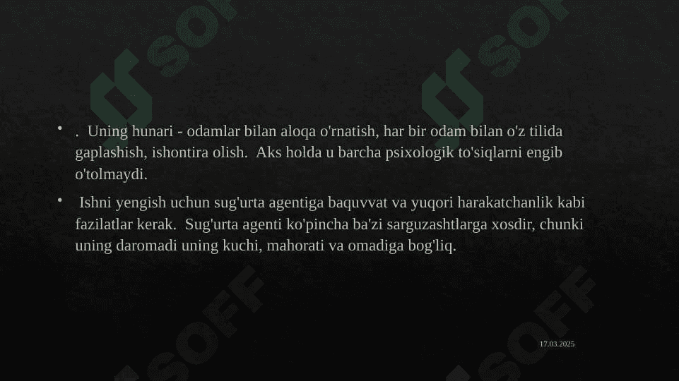 Sug'urta ishi sug'urta faoliyati 8