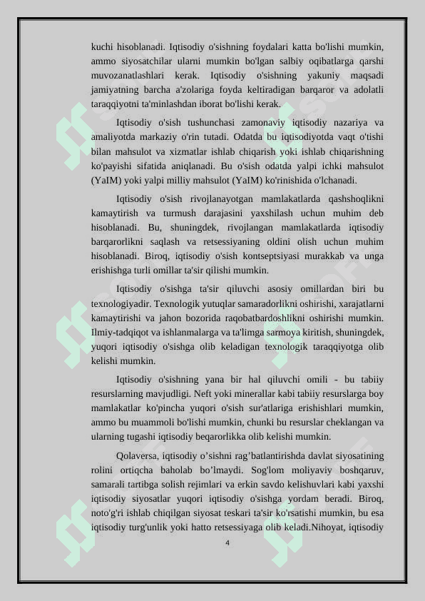 Barqaror iqtisodiy oʻsishni taʼminlash 4