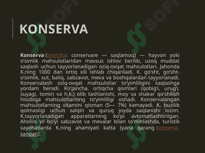 Konserva sanoati korxonalari 2