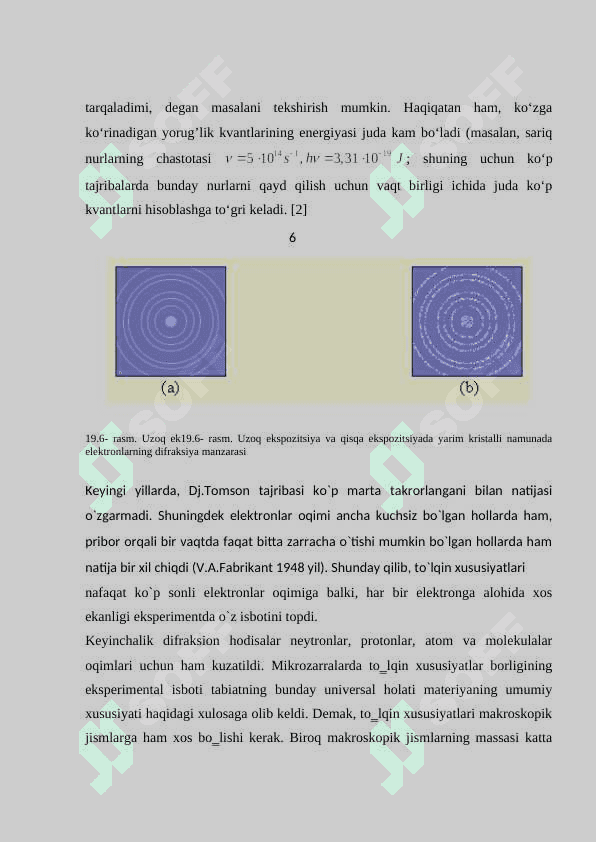 Kompton effektini o`rganish. 8
