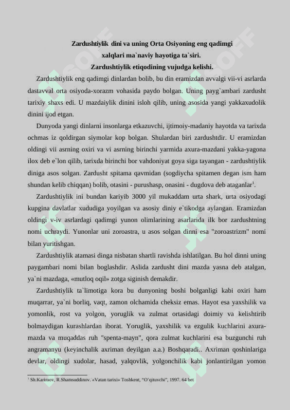 «AVESTO» -TARIXIY  MANBA  SIFATIDA 4