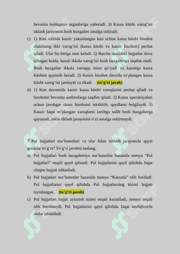 Buxgalteriya komplekslari Test 4