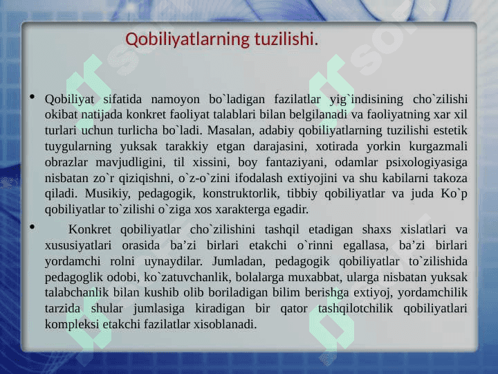 Qobiliyat va iqtidor 7