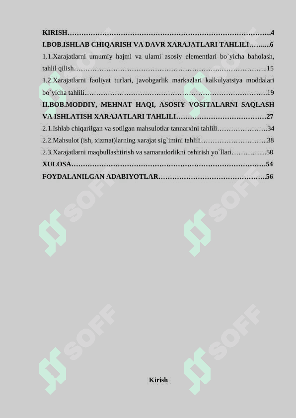 ISHLAB CHIQARISH VA DAVR HARAJATLARI TAHLILI 3