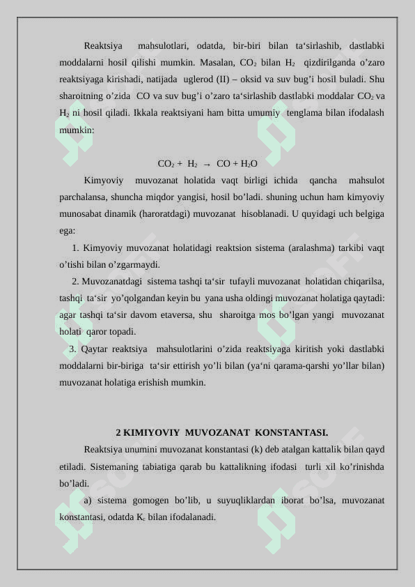 Kimyoviy muvozanat asoslari 3