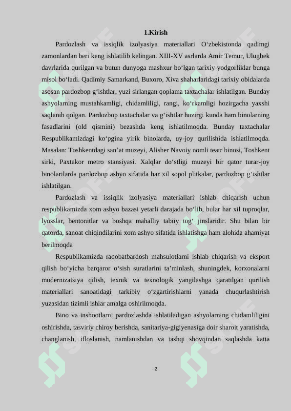 asbest issiqlik izolyatsiya materiallar ishlab chiqarish texnologiyasi 3