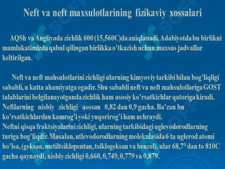 Neft va neft mahsulotlarini xossalari 3